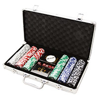 Фотография Набор из 300 фишек для покера с номиналом [=city]