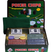 Фотография Набор для покера Holdem Light на 500 фишек с номиналом [=city]