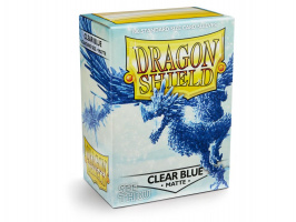 Фотография Протекторы Dragon Shield прозрачные матовые синие Clear Blue (100 шт.) [=city]